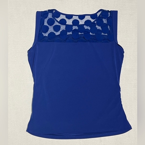 New York & Co. - Womens Sleeveless Blue Top Sz. SM - Picture 6 of 6